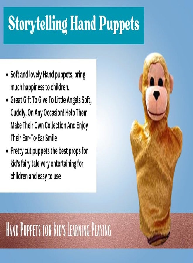 VARUSH Wild Animals & Birds Storytelling Hand Puppets/Hand Puppets for Kid's Learning Playing (Monkey) - Image 4